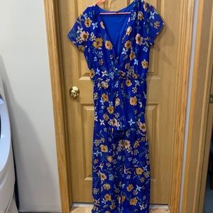 floral romper with dress